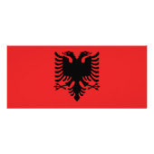 Rack Kaart met vlag van Albanië (Achterkant)