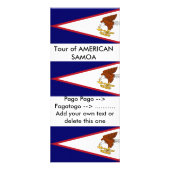 Rack Kaart met vlag van Amerikaans-Samoa, V.S.A. (Voorkant)