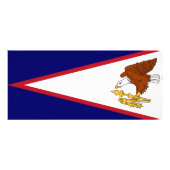 Rack Kaart met vlag van Amerikaans-Samoa, V.S.A. (Achterkant)