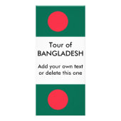 Rack Kaart met vlag van Bangladesh (Voorkant)
