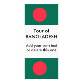 Rack Kaart met vlag van Bangladesh
