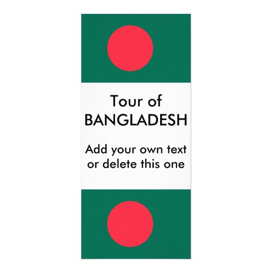 Rack Kaart met vlag van Bangladesh (Voorkant)