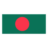 Rack Kaart met vlag van Bangladesh (Achterkant)