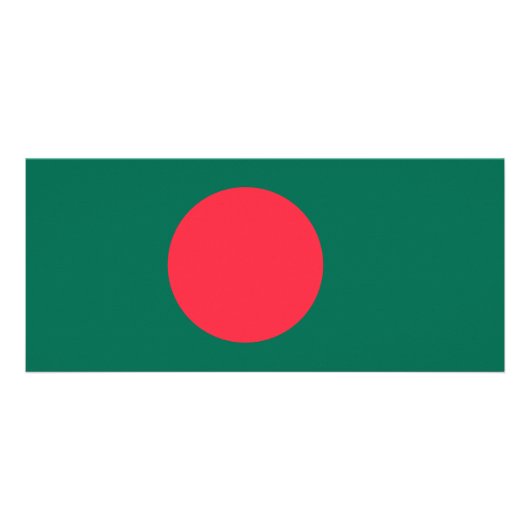Rack Kaart met vlag van Bangladesh (Achterkant)