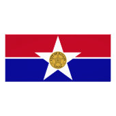 Rack Kaart met vlag van Dallas, Verenigde Staten (Achterkant)