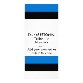 Rack Kaart met vlag van Estland
