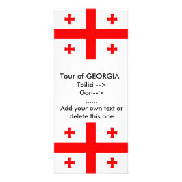 Rack Kaart met vlag van Georgië