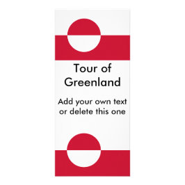 Rack Kaart met vlag van Groenland