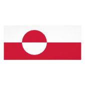 Rack Kaart met vlag van Groenland (Achterkant)