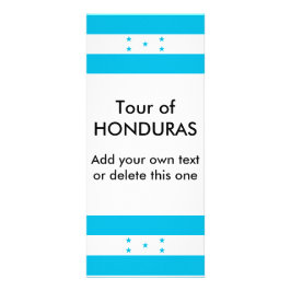 Rack Kaart met vlag van Honduras