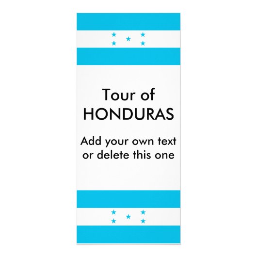 Rack Kaart met vlag van Honduras (Voorkant)