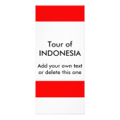 Rack Kaart met vlag van Indonesië (Voorkant)