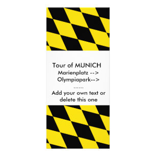 Rack Kaart met vlag van München