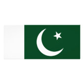 Rack Kaart met vlag van Pakistan (Achterkant)