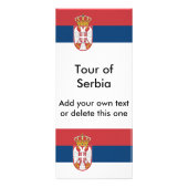 Rack Kaart met vlag van Servië (Voorkant)