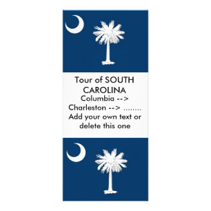 Rack Kaart met vlag van South Carolina, Verenigde