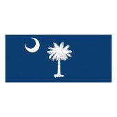 Rack Kaart met vlag van South Carolina, Verenigde  (Achterkant)