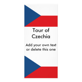 Rack Kaart met vlag van Tsjechië