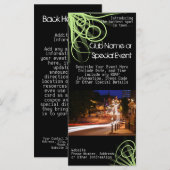 Rack Kaart Printen, Night Club of Party Thema (Voorkant / Achterkant)
