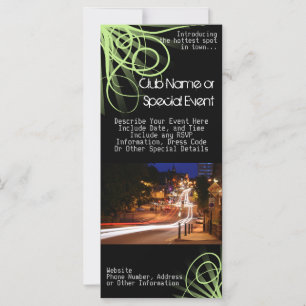 Rack Kaart Printen, Night Club of Party Thema