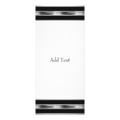 Rack Kaart Silver Grey Black Chrome Metal White (Voorkant)