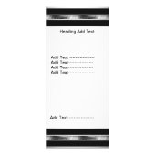 Rack Kaart Silver Grey Black Chrome Metal White (Achterkant)