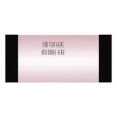 Rack Kaart Zwart Roze Haar Beauty Salon (Achterkant)