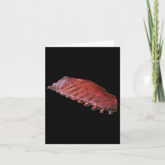 Rack met BBQ-ribben  Kaart (Voorkant)