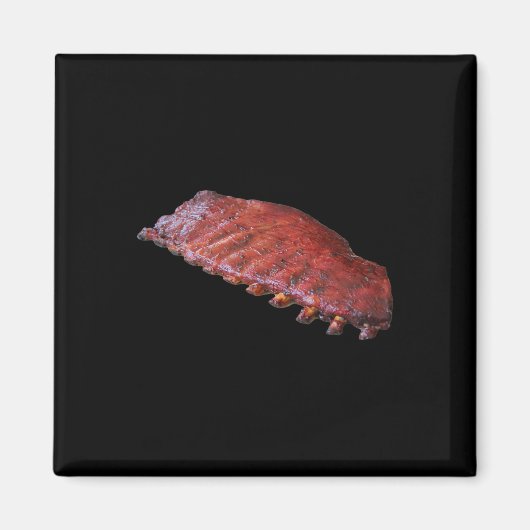 Rack met BBQ-ribben Magneet (Voorkant)