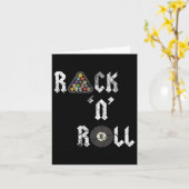 Rack N Roll Funny Pool Biljart Cue Sport Acht Kaart (Gele Bloem)