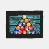 Rack-up Billiards Fleece Deken (Voorkant (Horizontaal))