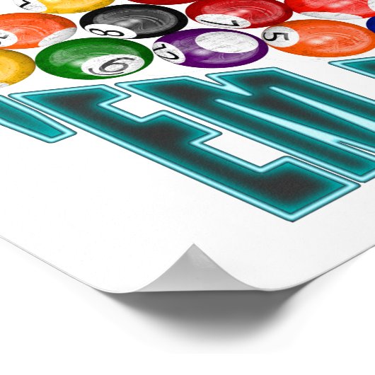 Rack-up Billiards Poster (Hoek)