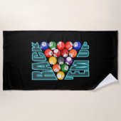 Rack-up Billiards Strandlaken (Voorkant)