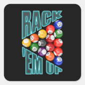 Rack-up Billiards Vierkante Sticker (Voorkant)