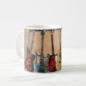 Rack van gitaren koffiemok (Voorkant links)