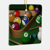 "Rack ze up"-spel van miljardairs Keramisch Ornament (Rechts)