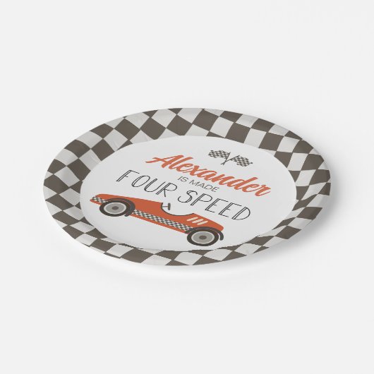  rackauto gemaakt met vier snelheden, op halve dag papieren bordje (Gekanteld)