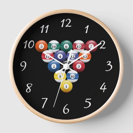 Rackbar Billiard Balls round clark (Voorkant)