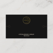 Rackelet Display Black met logo juwelier display Visitekaartje (Voorkant)