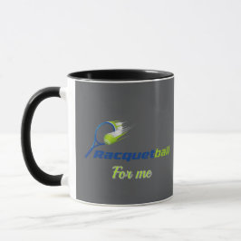Racket Ball Logo Mok – Sportieve Energiebeker