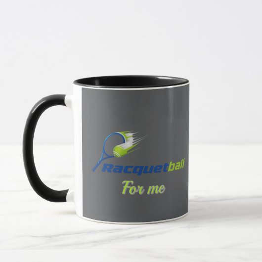 Racket Ball Logo Mok – Sportieve Energiebeker (Links)