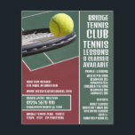 Racket & Ball, Tennis Lessen/Klassen Adverteren Flyer<br><div class="desc">Racket & Ball,  Tennis-lessen/klassen Adverteren brochures door de winkel van het Visitekaartje.</div>