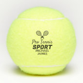 Racket Design, Pro Tennis Sport, gepersonaliseerd Tennisballen (Voorkant)