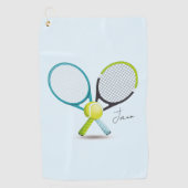 Racket en Bal Tennis Zweet Handdoek (Voorkant)