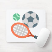 Racket en ballen Muismat (Met muis)