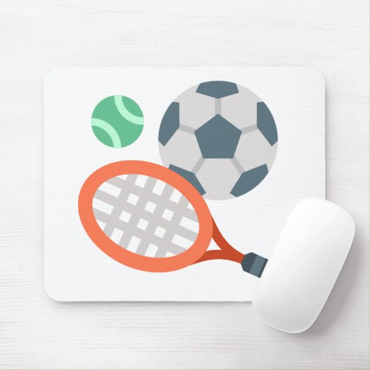 Racket en ballen Muismat (Met muis)