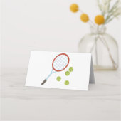 Racket en ballen plaatskaartje (Voorkant)