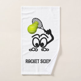 Racket Science Funny Tennis Player Handdoek