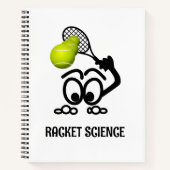Racket Science Funny Tennis Player Notitieboek (Voorkant)