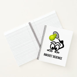 Racket Science Funny Tennis Player Notitieboek